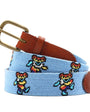 Smathers & Branson Belt Dancing Bears Tie Dye Belt (Light Blue)