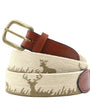 Smathers & Branson Belt Deer Hunting Needlepoint Belt