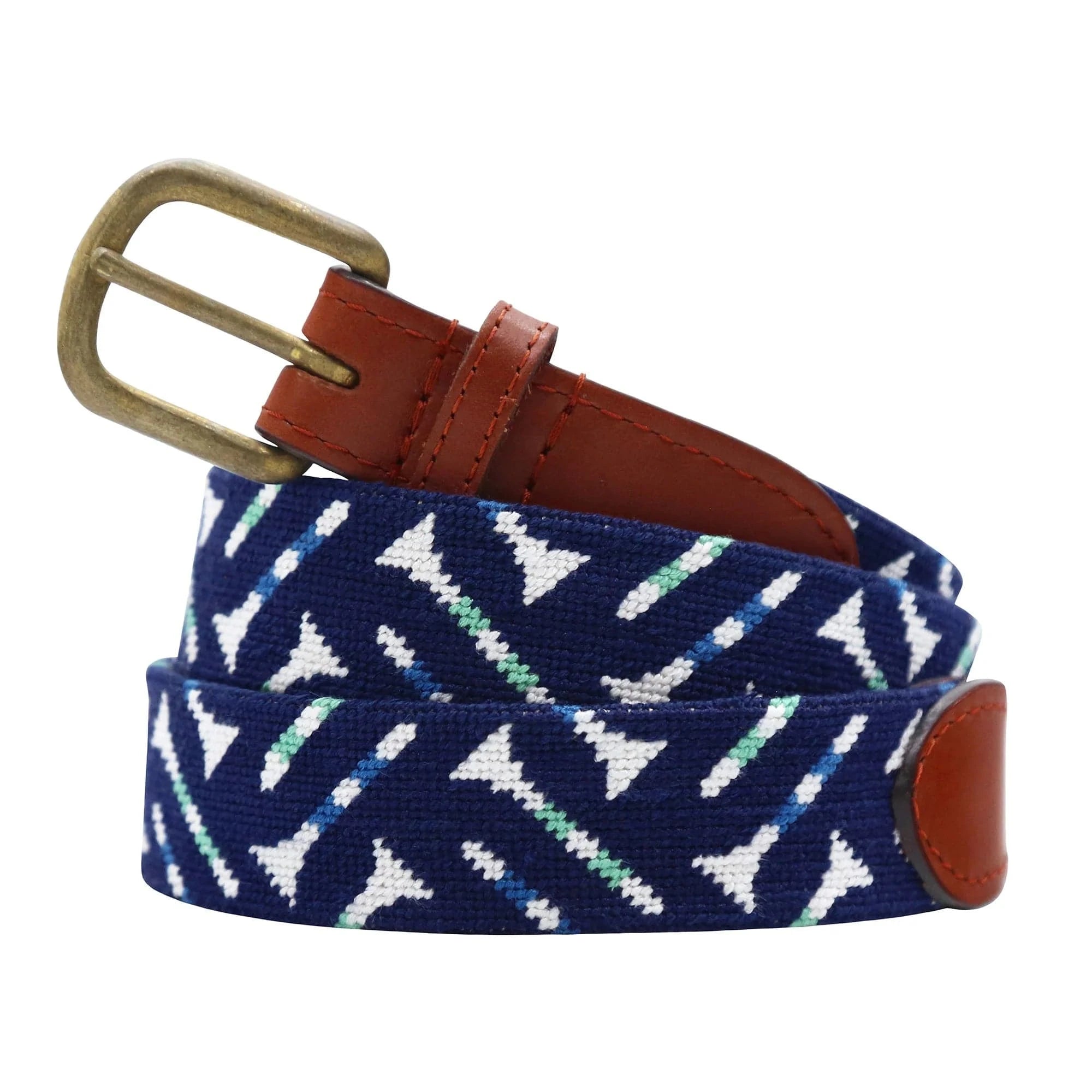 Smathers & Branson Belt Golf Tee Pattern Belt (Dark Navy)