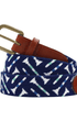 Smathers & Branson Belt Golf Tee Pattern Belt (Dark Navy)