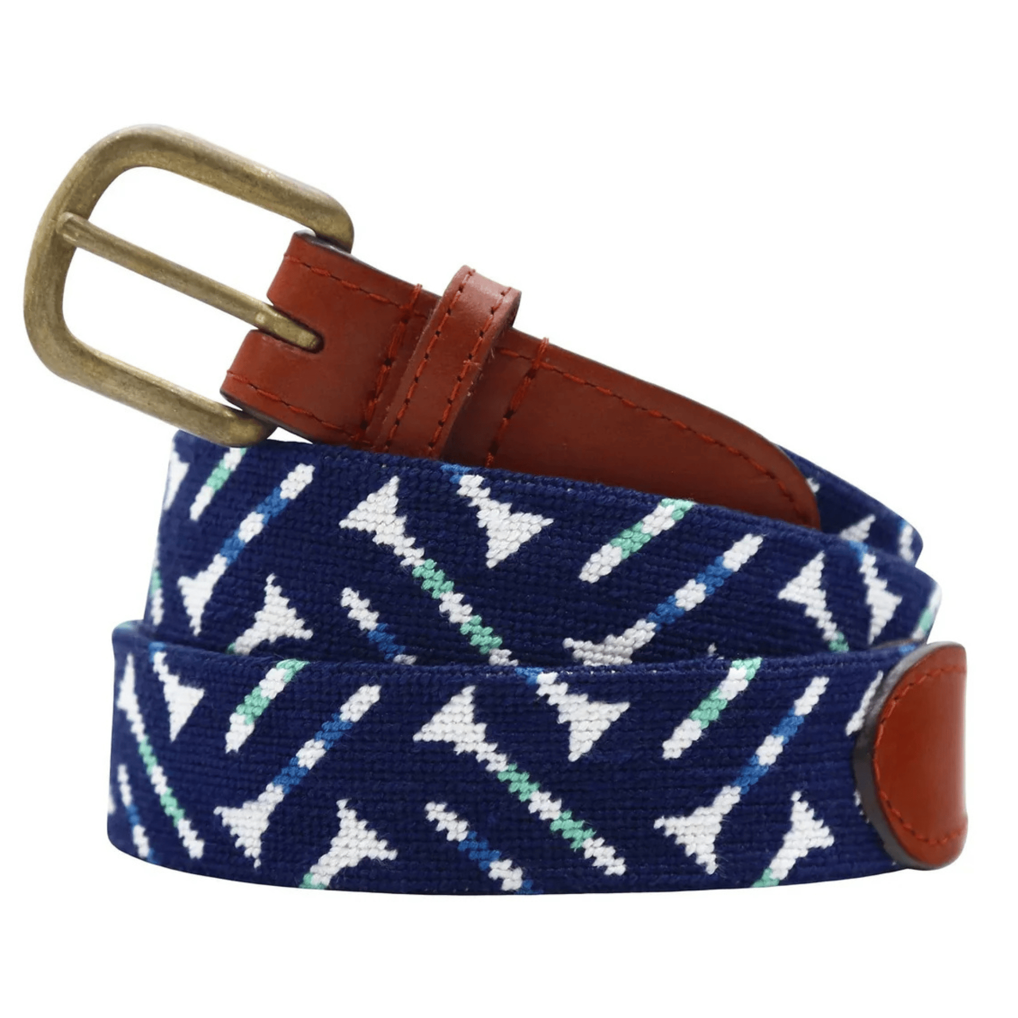 Smathers & Branson Belt Golf Tee Pattern Belt (Dark Navy)