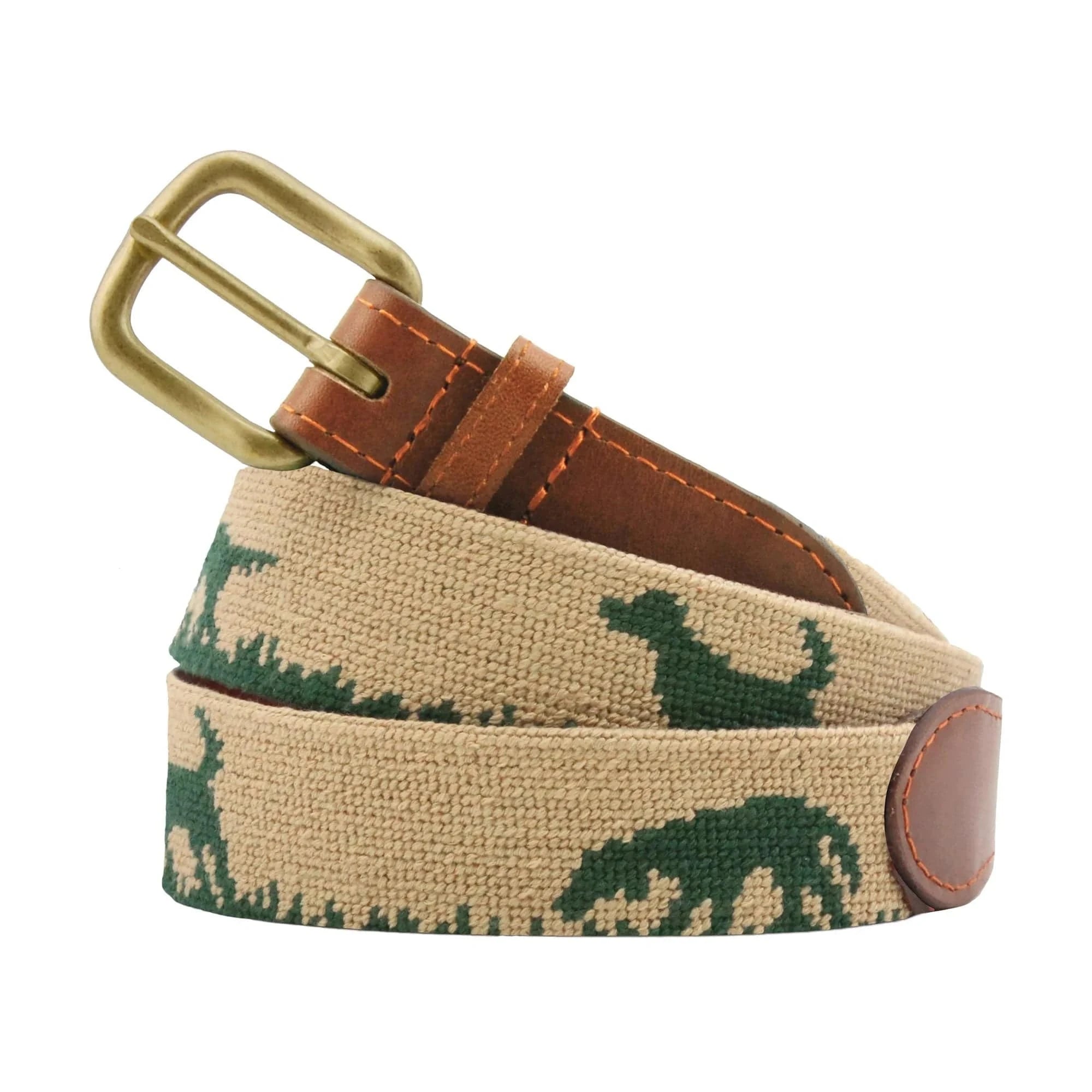 Smathers & Branson Belt Hunting Dog Belt (Dark Khaki)