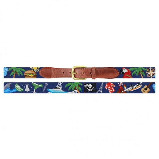 Smathers & Branson Belt Margaritaville Needlepoint Belt
