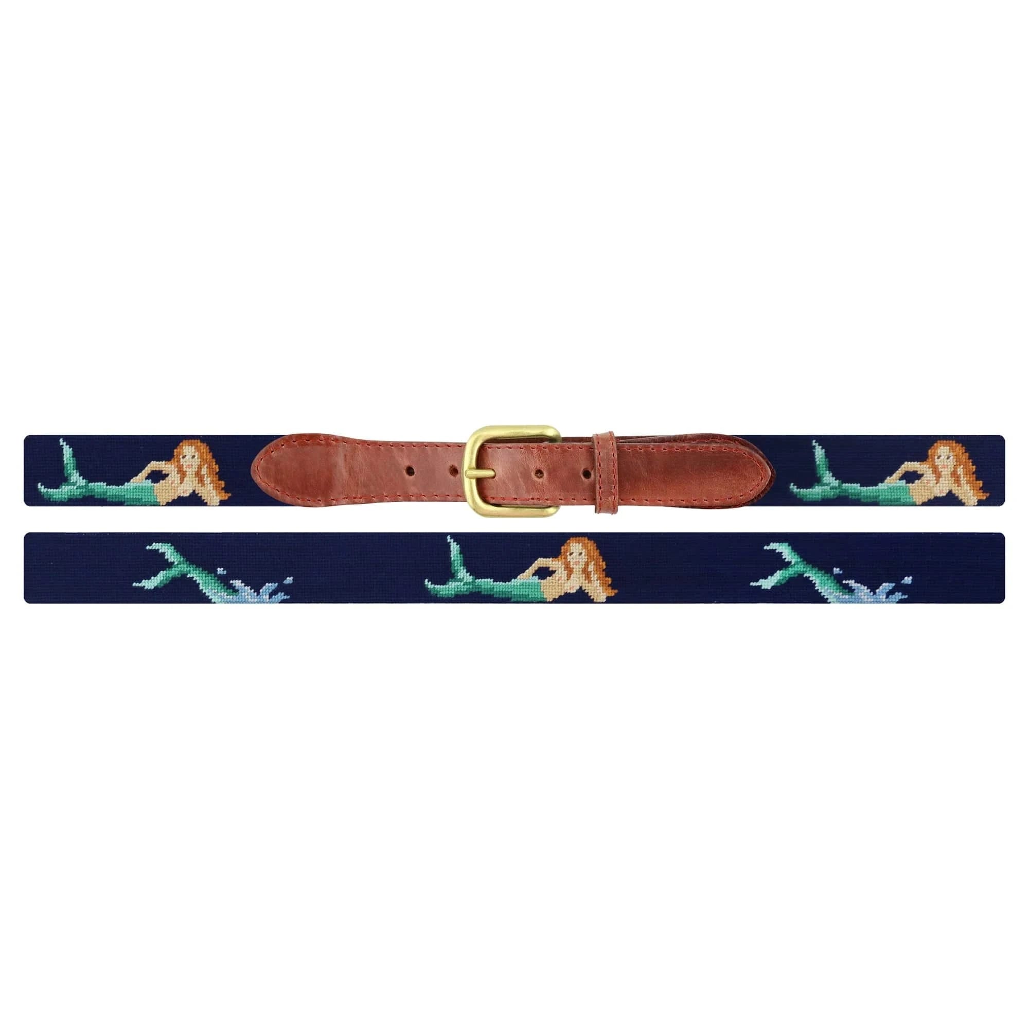 Smathers & Branson Belt Mermaid Splash Belt (Dark Navy)