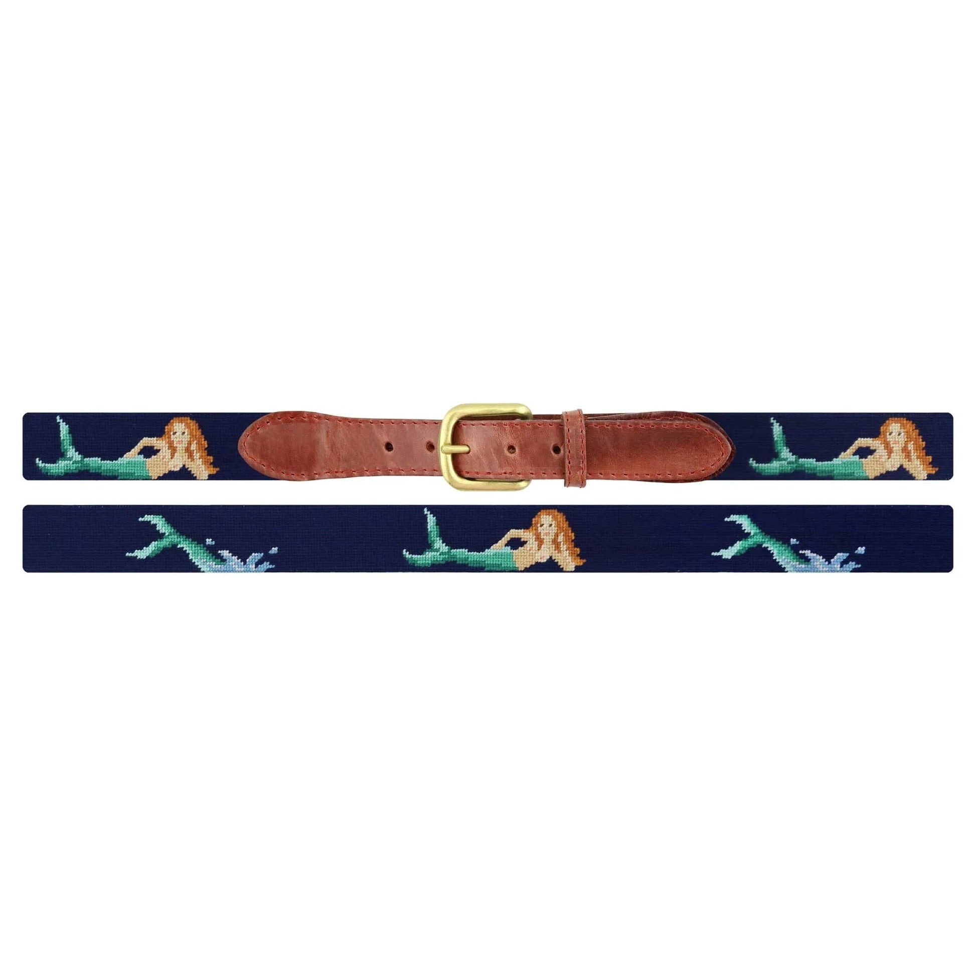 Smathers & Branson Belt Mermaid Splash Belt (Dark Navy)