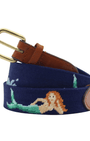 Smathers & Branson Belt Mermaid Splash Belt (Dark Navy)