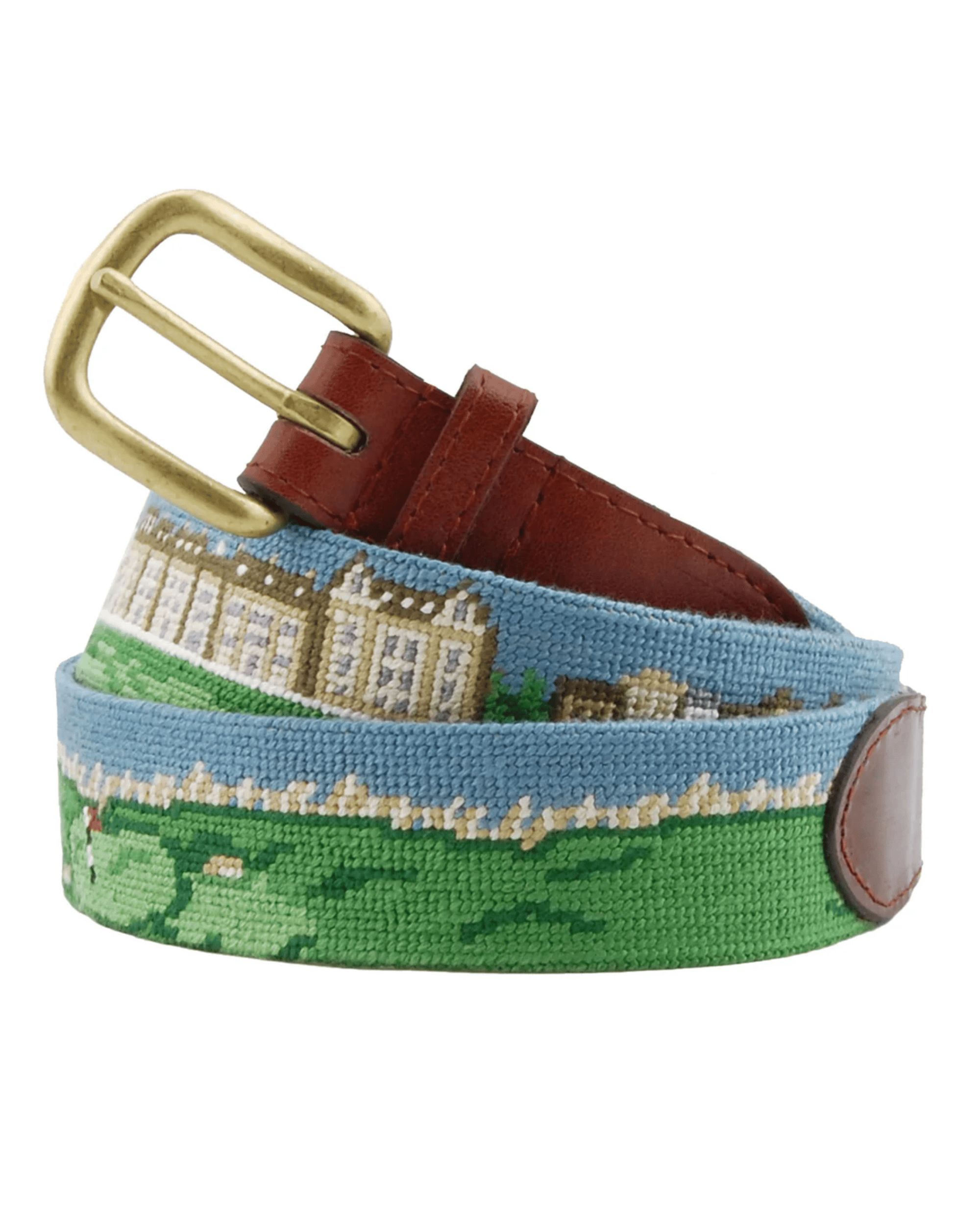 Smathers & Branson Belt Old Course Needlepoint Belt