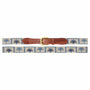 Smathers & Branson Belt Palms Belt (Light Khaki-Steel Blue)