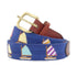 Smathers & Branson Belt Rainbow Fleet Belt in Navy