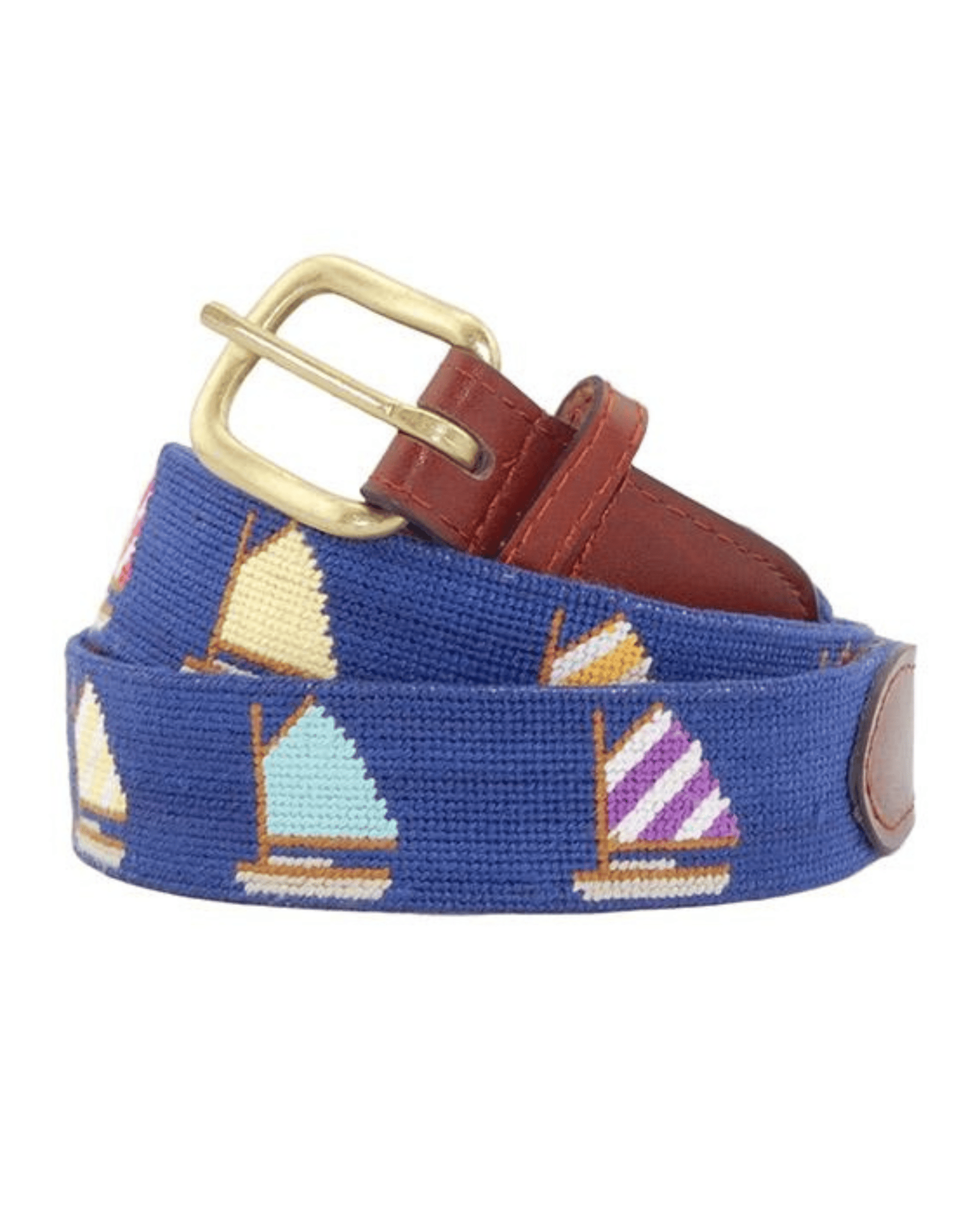 Smathers & Branson Belt Rainbow Fleet Belt in Navy