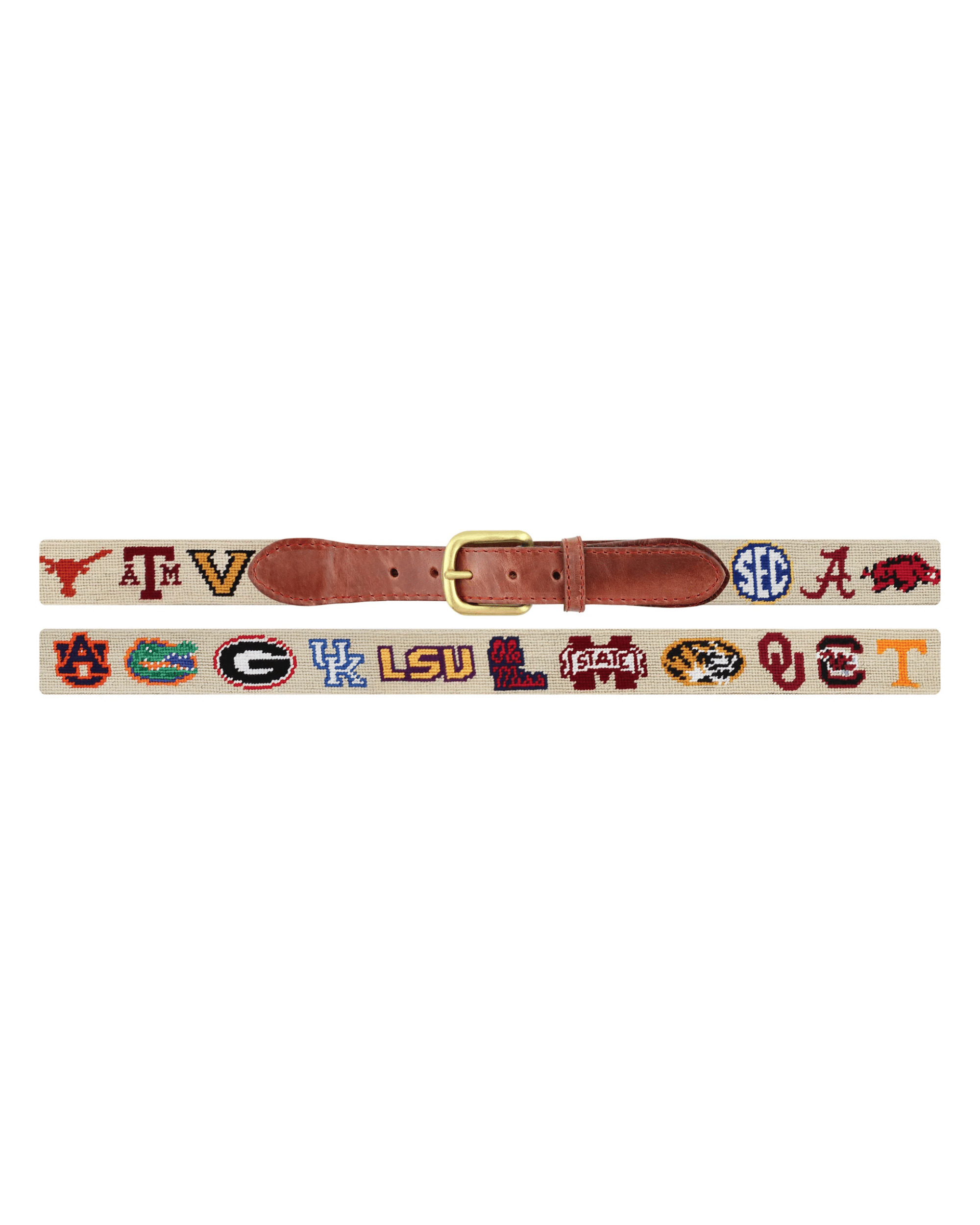 Smathers & Branson Belt SEC Needlepoint Belt