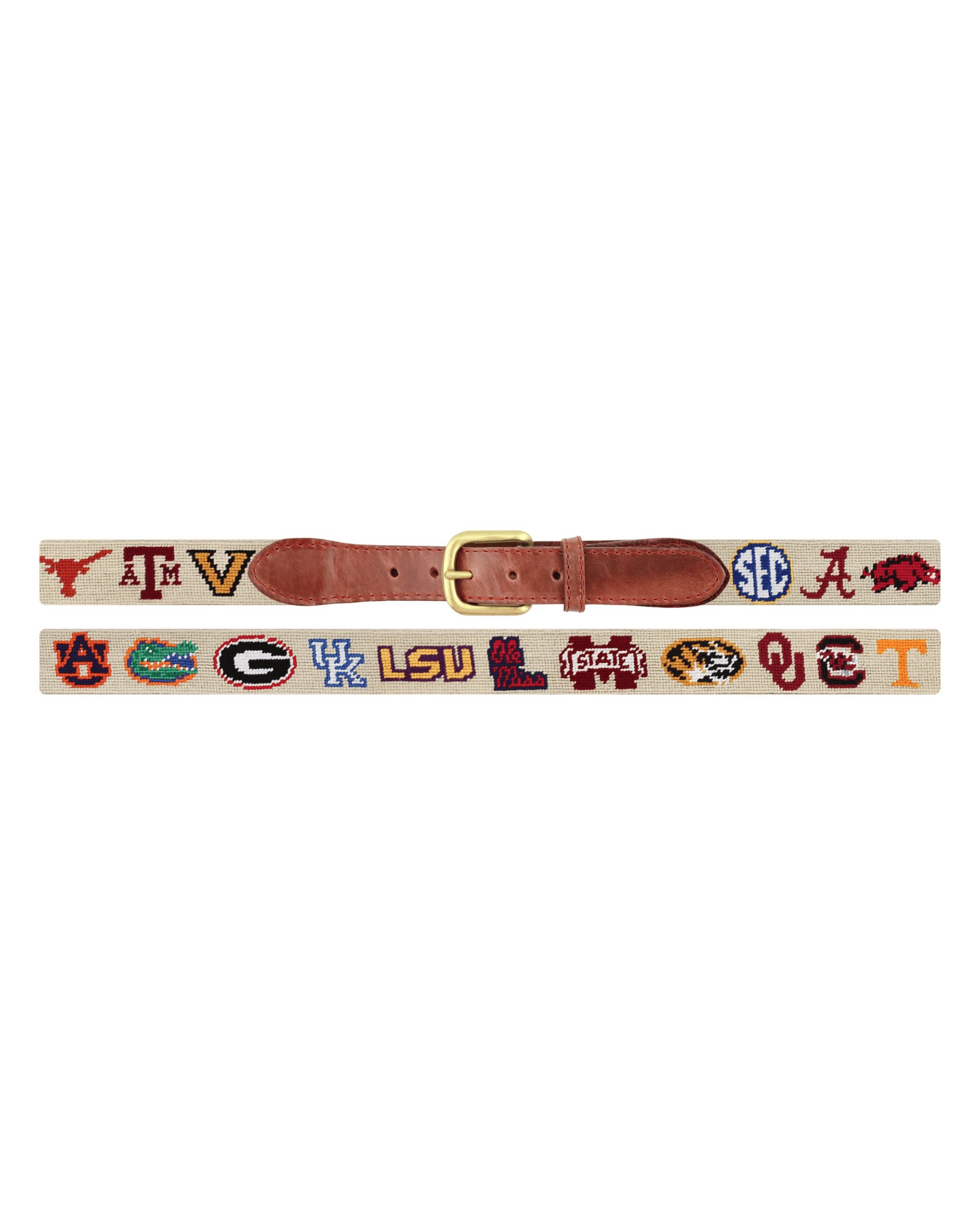 Smathers & Branson Belt SEC Needlepoint Belt