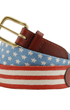 Smathers & Branson Belt Stars and Stripes Needlepoint Belt