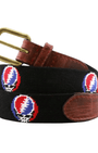 Smathers & Branson Belt Steal Your Face Needlepoint Belt