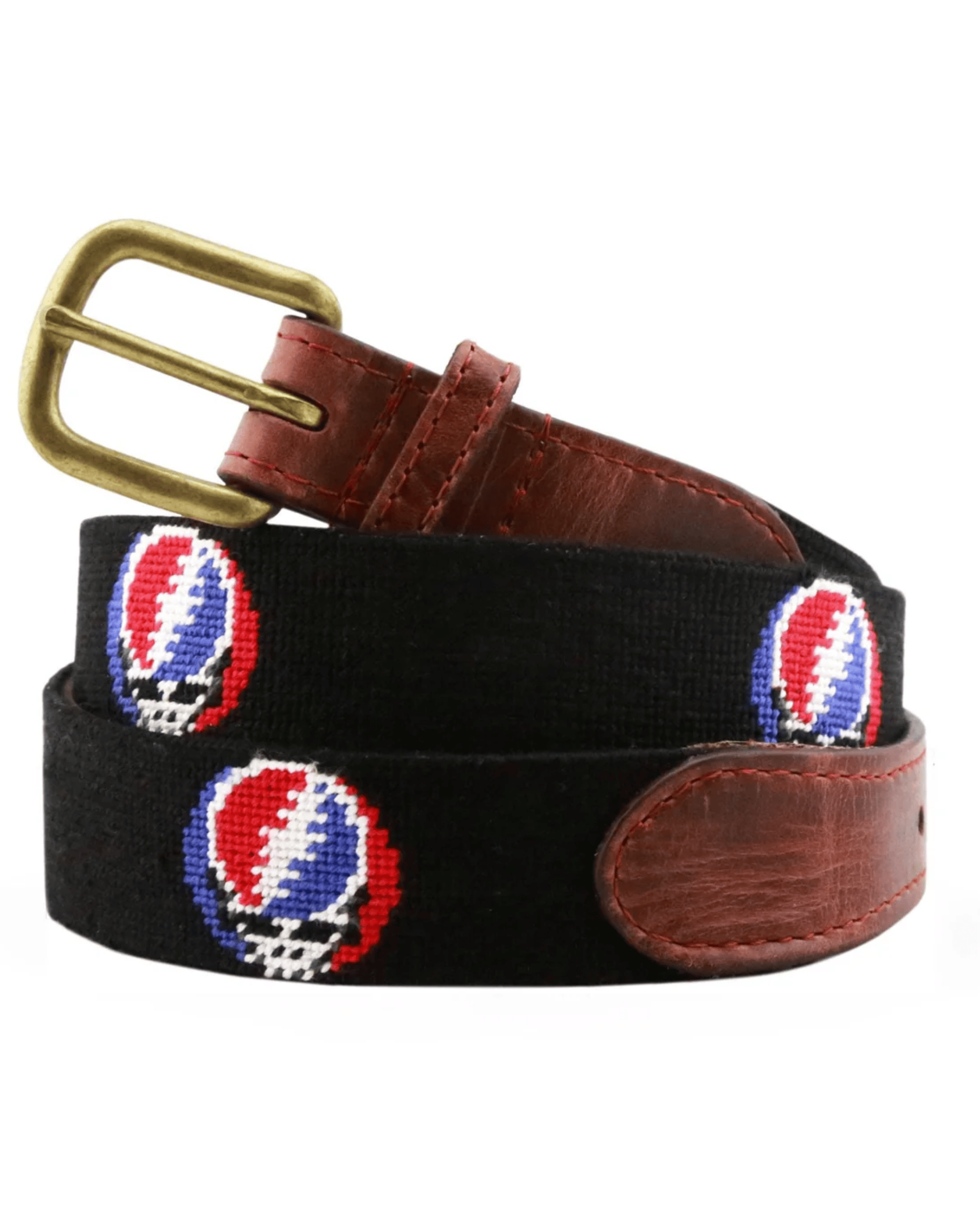 Smathers & Branson Belt Steal Your Face Needlepoint Belt