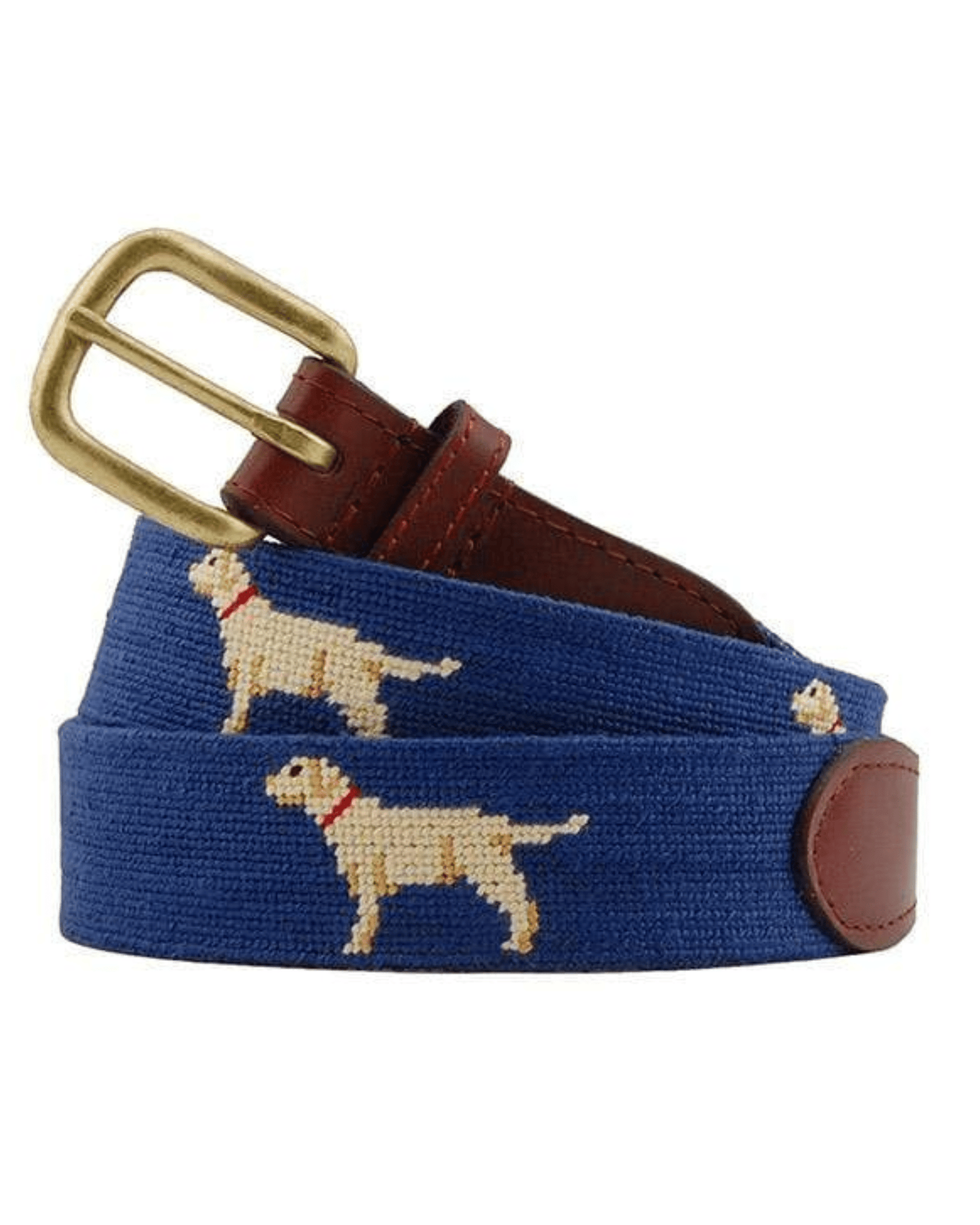 Smathers & Branson Belt Yellow Lab Needlepoint Belt