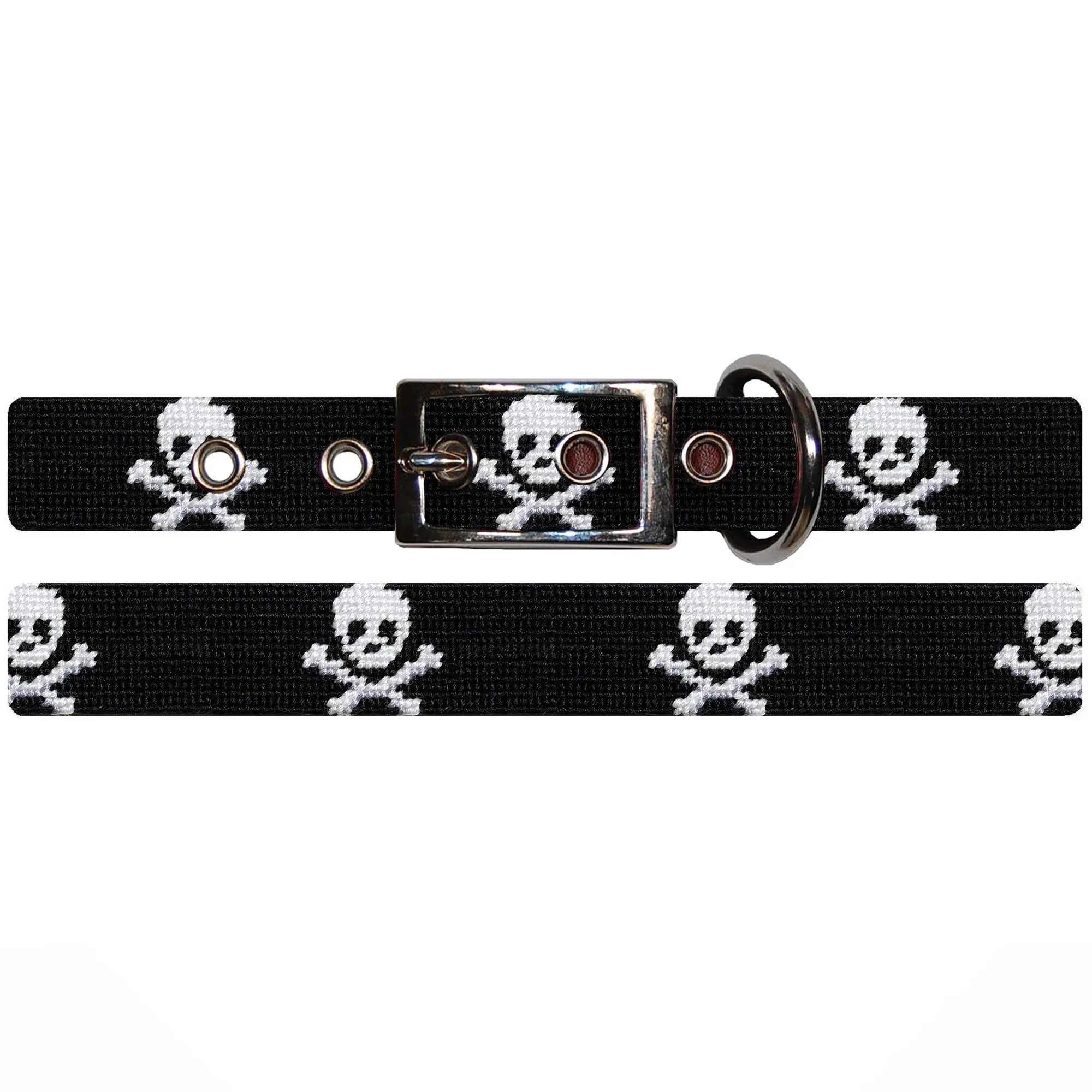 Smathers & Branson Dogs BLACK / M/L Jolly Roger Dog Collar
