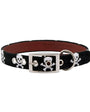 Smathers & Branson Dogs BLACK / M/L Jolly Roger Dog Collar