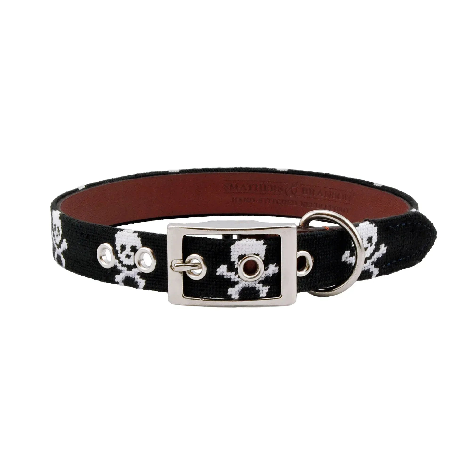 Smathers & Branson Dogs BLACK / M/L Jolly Roger Dog Collar