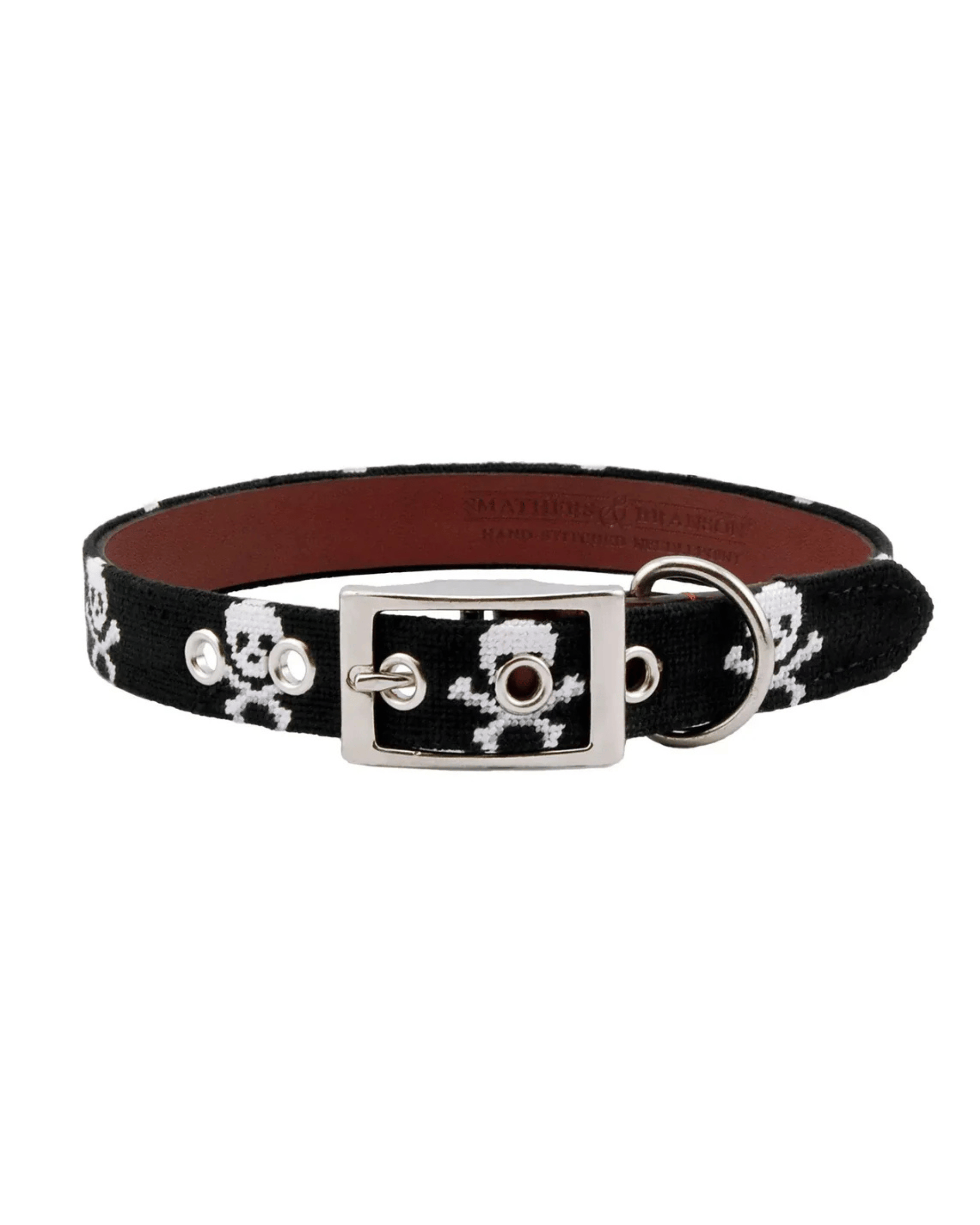 Smathers & Branson Dogs BLACK / M/L Jolly Roger Dog Collar