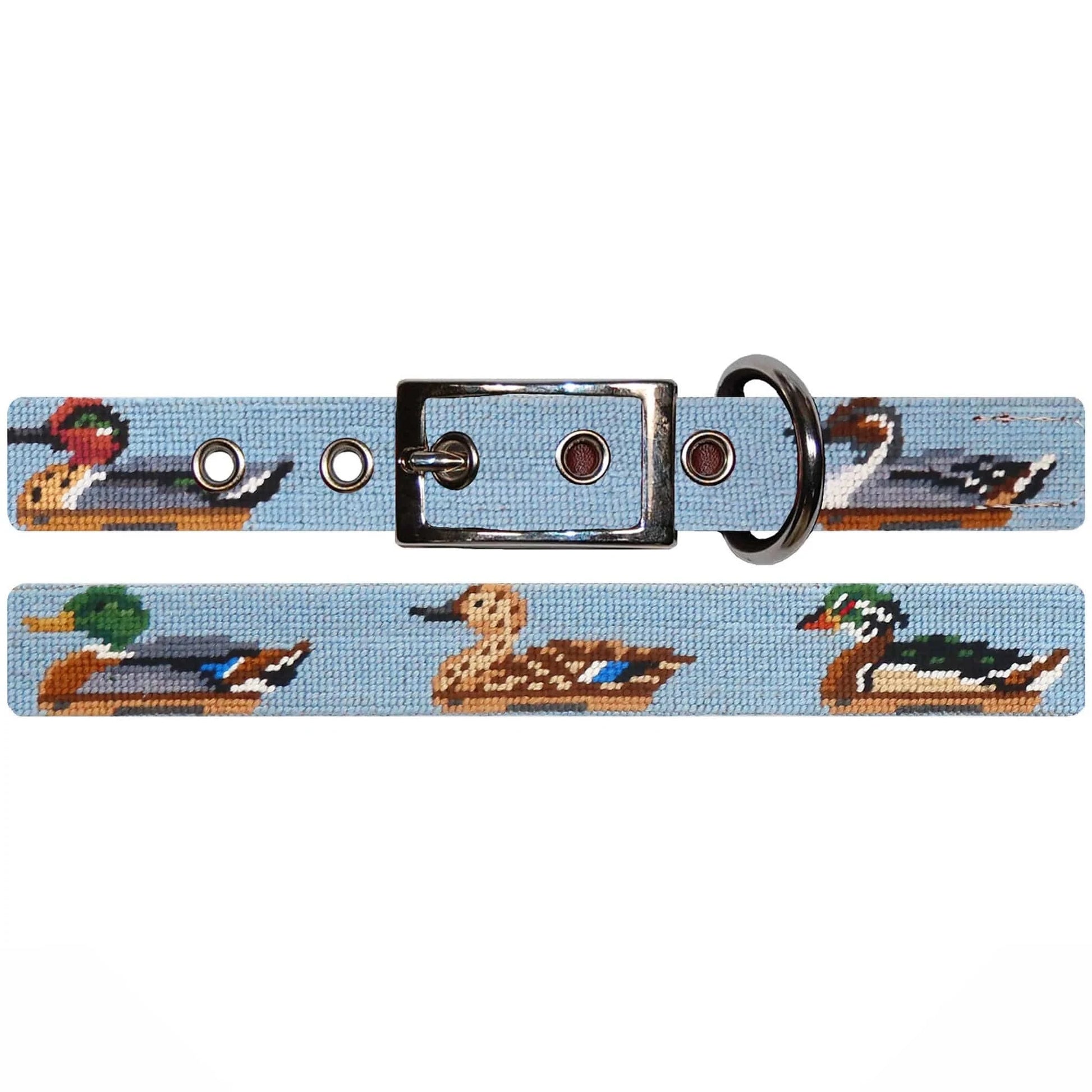 Smathers & Branson Dogs Duck Decoys Dog Collar (Antique Blue)