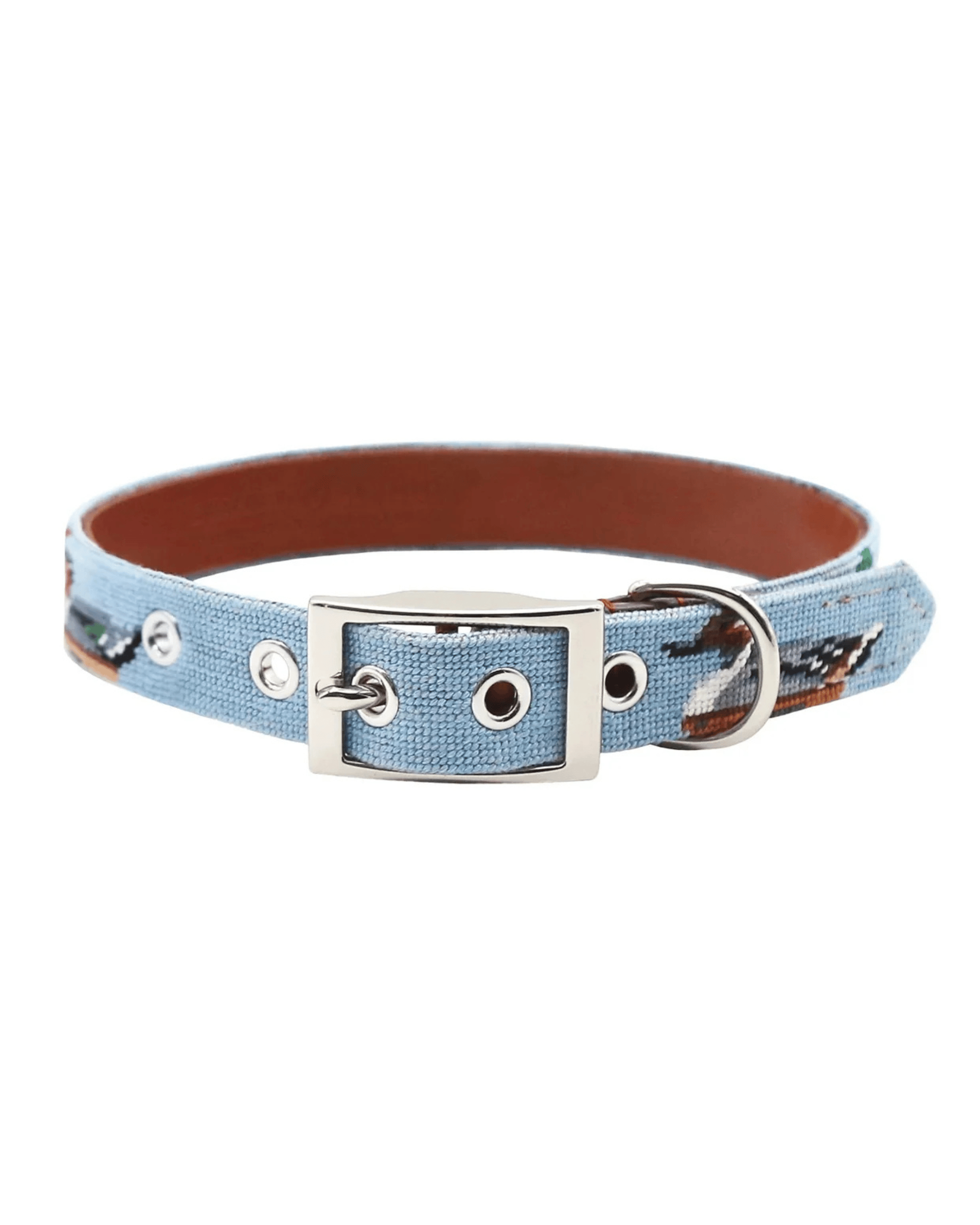 Smathers & Branson Dogs Duck Decoys Dog Collar (Antique Blue)