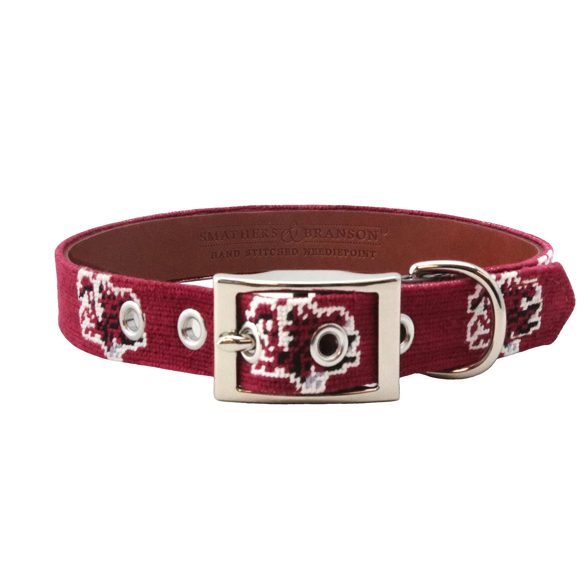 Smathers & Branson Dogs M/L South Carolina Dog Collar (Garnet)