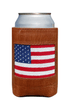 Smathers & Branson Drinkwear American Flag Leather Koozie