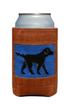 Smathers & Branson Drinkwear Black Lab Leather Koozie
