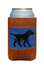 Smathers & Branson Drinkwear Black Lab Leather Koozie