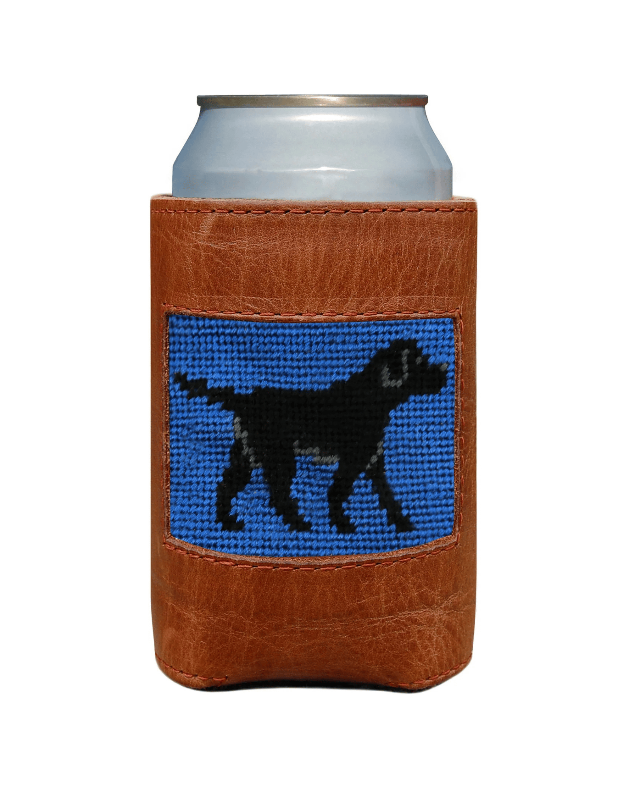 Smathers & Branson Drinkwear Black Lab Leather Koozie