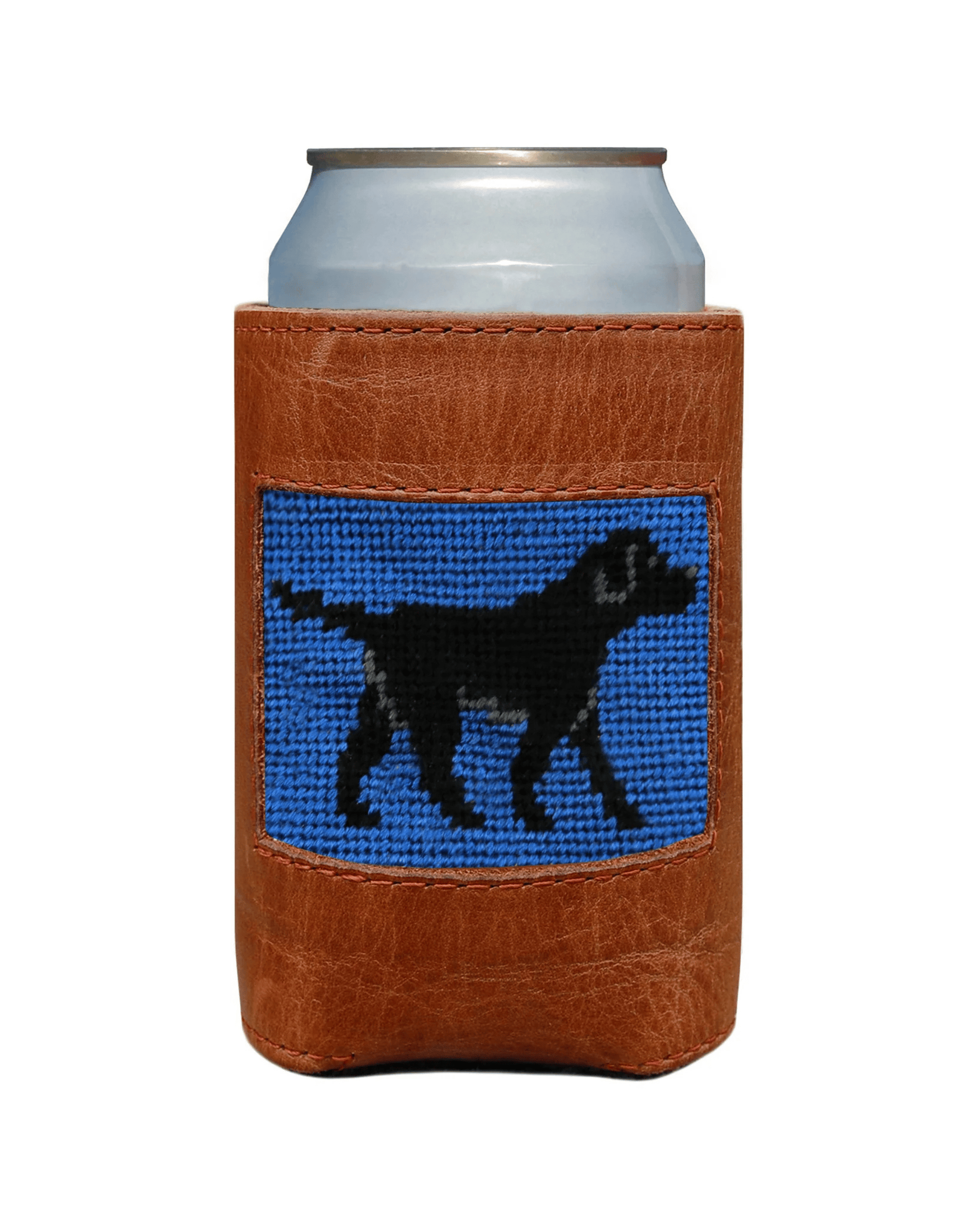 Smathers & Branson Drinkwear Black Lab Leather Koozie