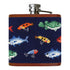Smathers & Branson Drinkwear DARK NAVY Fish and Tackle Pattern Flask