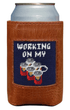 Smathers & Branson Drinkwear DARKNAVY Working On My Six Pack Can Cooler (Dark Navy)