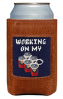 Smathers & Branson Drinkwear DARKNAVY Working On My Six Pack Can Cooler (Dark Navy)