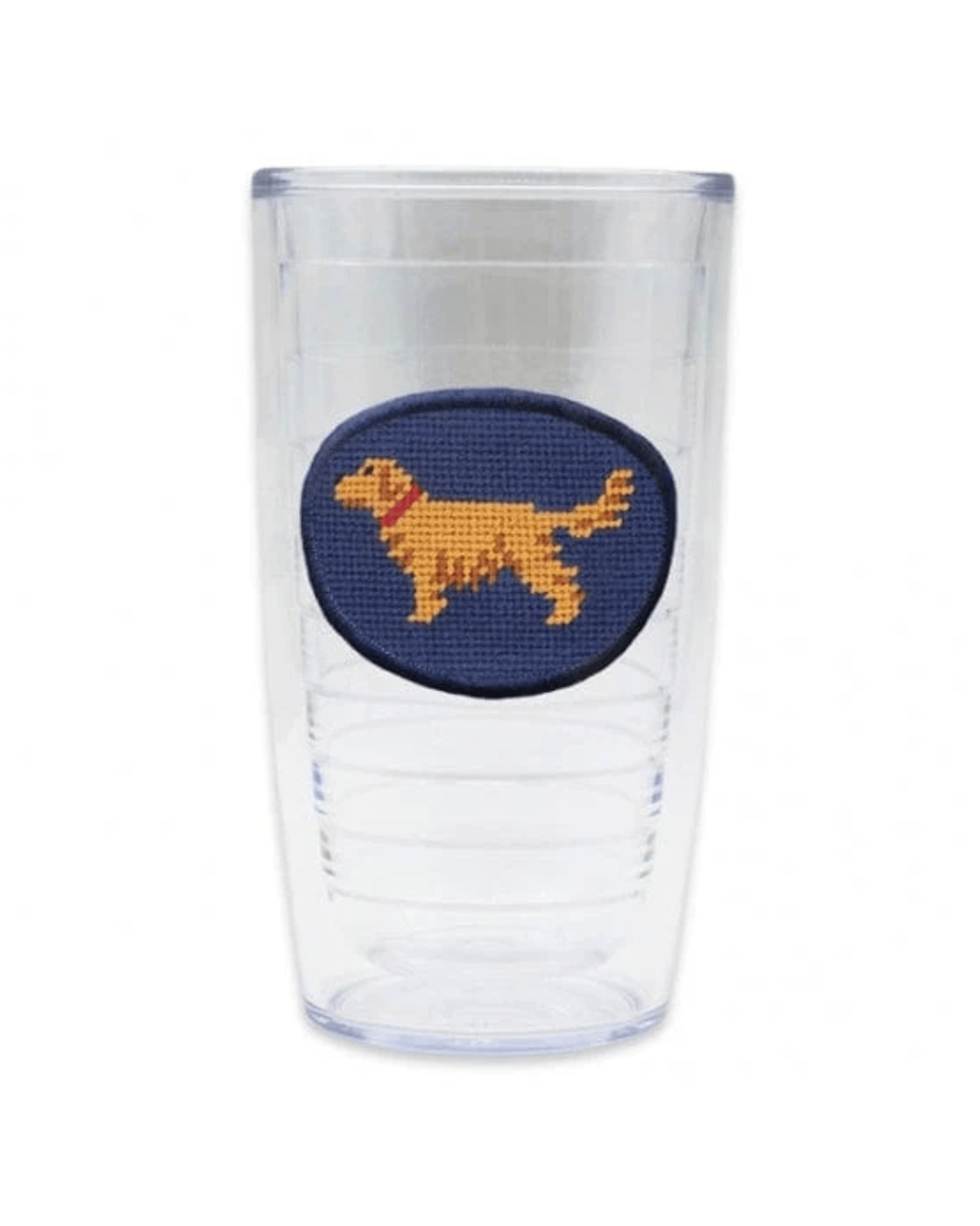 Smathers & Branson Drinkwear Golden Retriever Needlepoint Tumbler