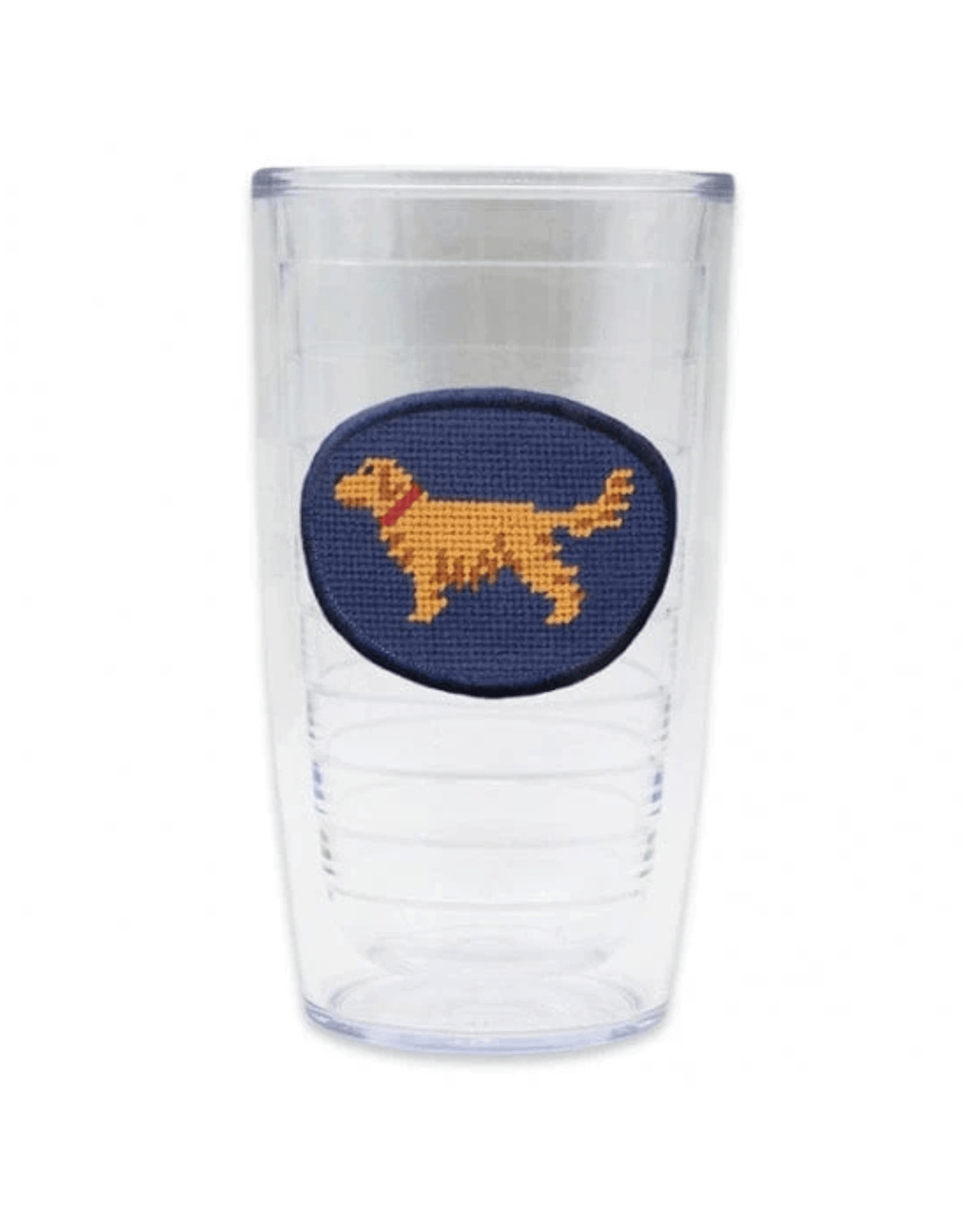 Smathers & Branson Drinkwear Golden Retriever Needlepoint Tumbler