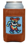Smathers & Branson Drinkwear LIGHT BLUE Dancing Bears Tie Dye Can Cooler (Light Blue)