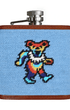 Smathers & Branson Drinkwear LIGHT BLUE Dancing Bears Tie Dye Flask (Light Blue)