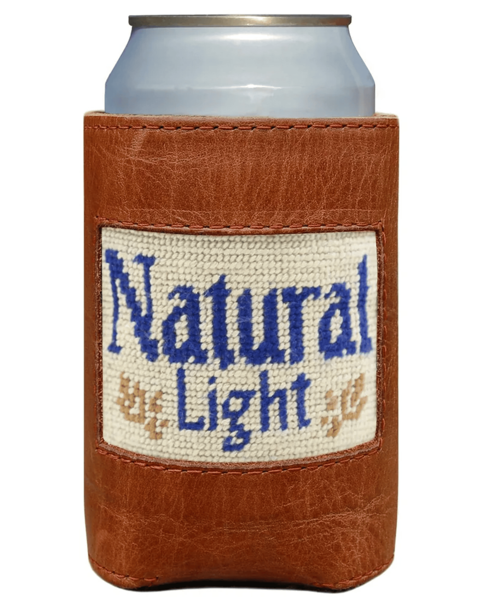 Smathers & Branson Drinkwear LIGHT KHAKI Natural Light Can Cooler (Light Khaki)