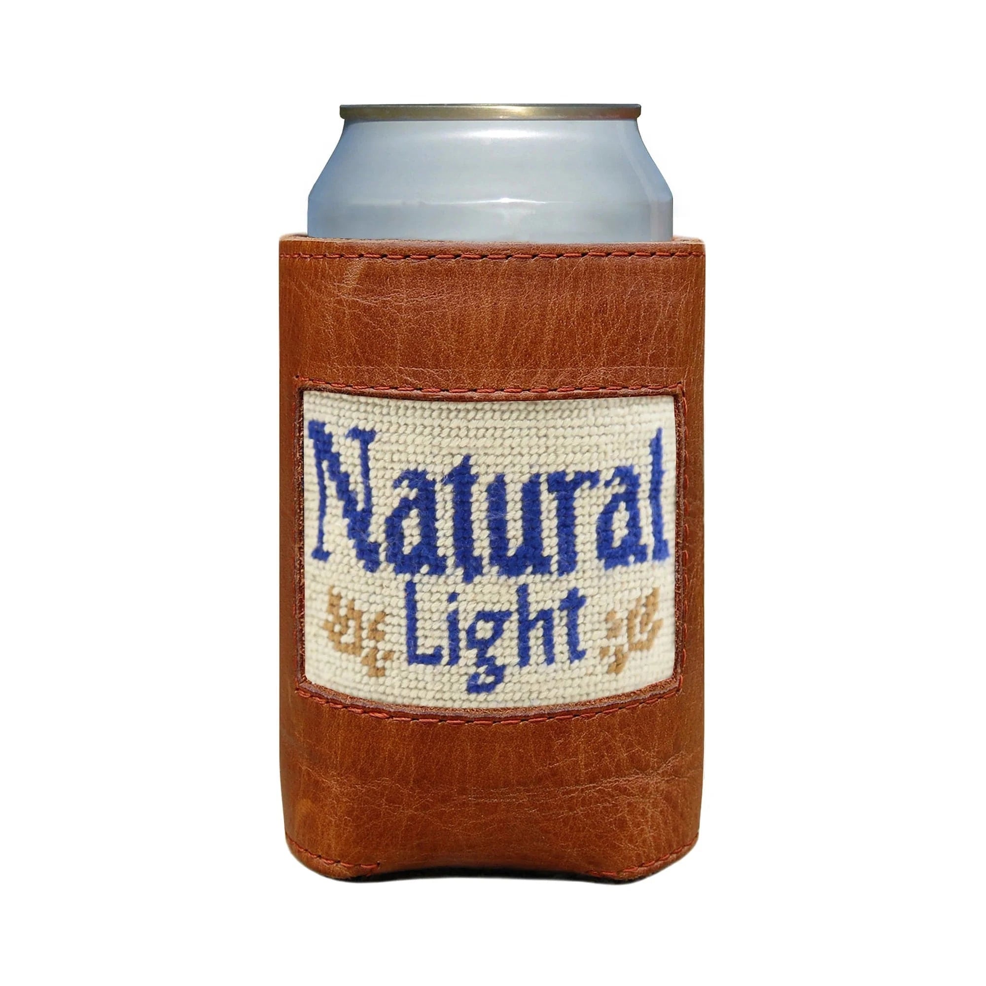Smathers & Branson Drinkwear Natural Light Can Cooler (Light Khaki)