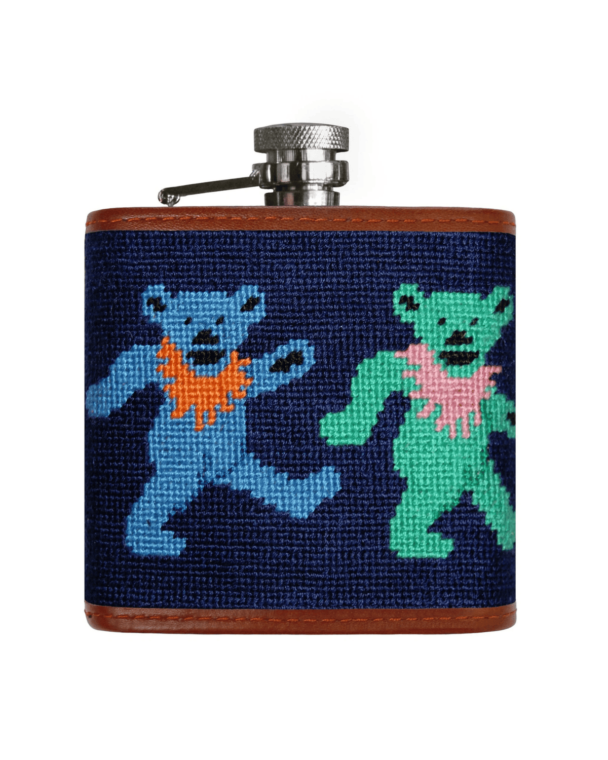 Smathers & Branson Drinkwear navy / 8oz Dancing Bears Flask