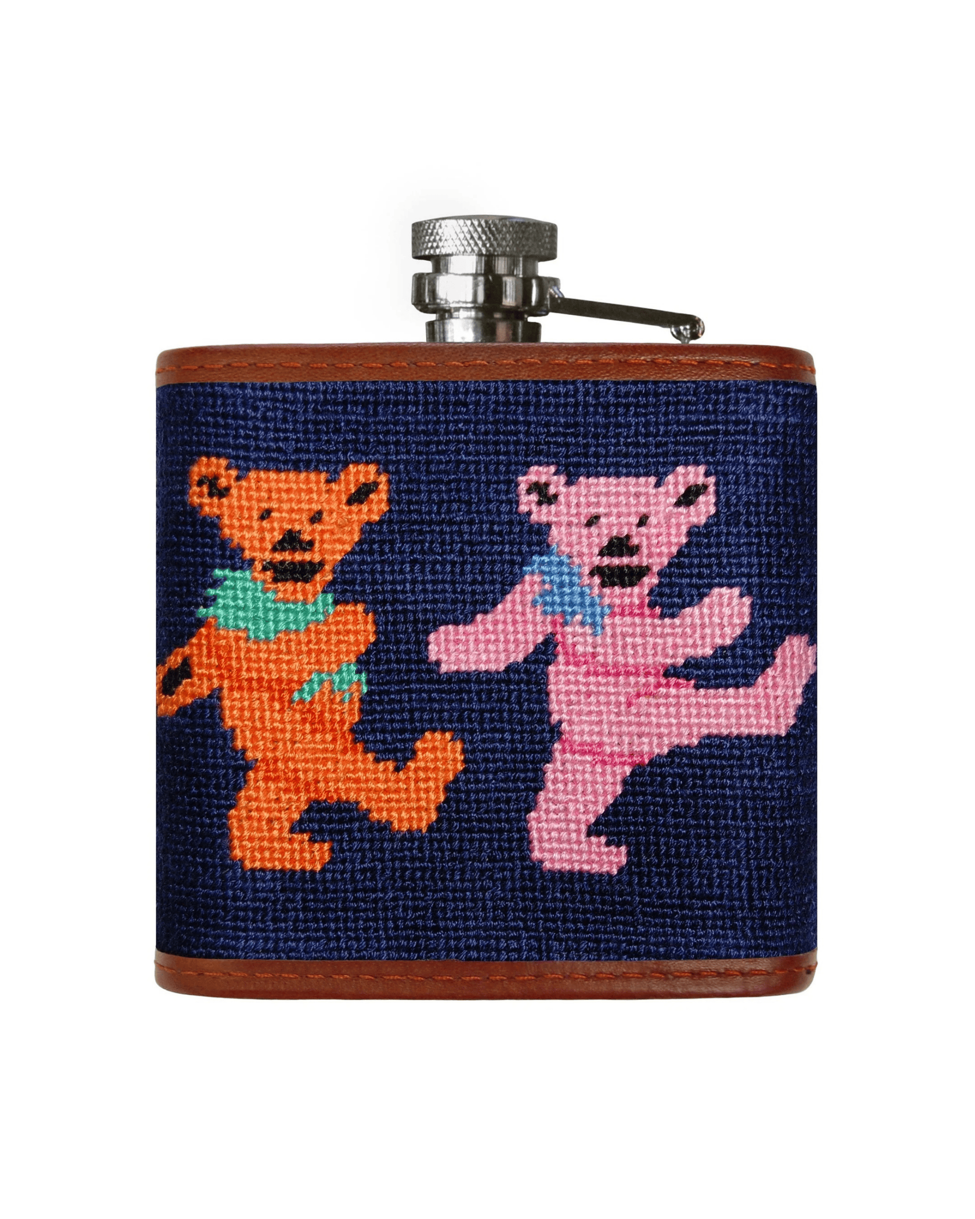 Smathers & Branson Drinkwear navy / 8oz Dancing Bears Flask