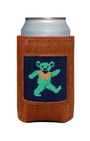 Smathers & Branson Drinkwear Navy / ONE Grateful Dead Dancing Bears Leather Koozie