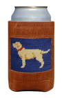Smathers & Branson Drinkwear NAVY Yellow Lab Can Cooler (Classic Navy)
