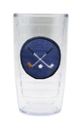 Smathers & Branson Drinkwear NONE Crossed Clubs Needlepoint Tumbler