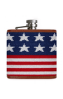 Smathers & Branson Drinkwear Old Glory Needlpoint Flask