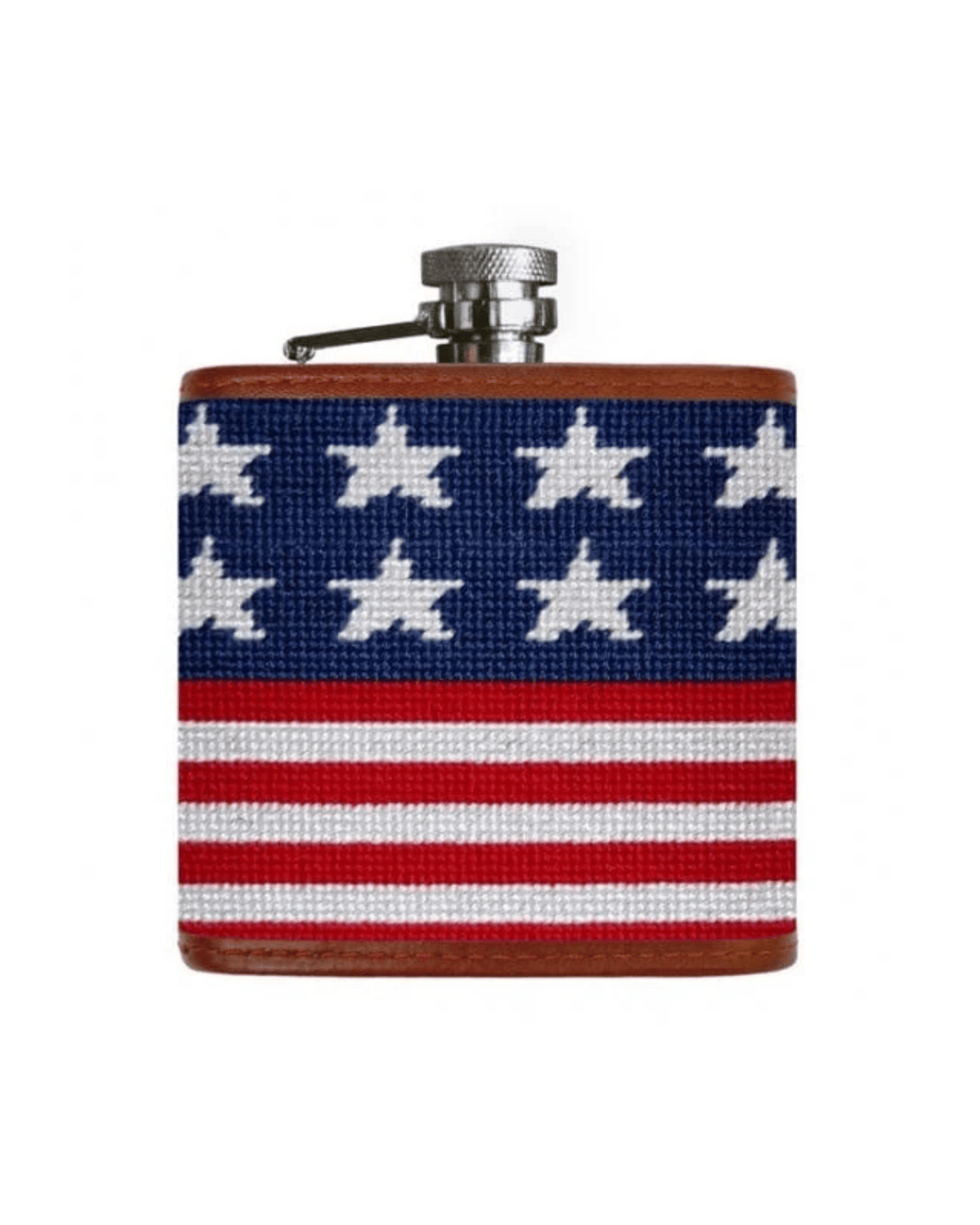 Smathers & Branson Drinkwear Old Glory Needlpoint Flask