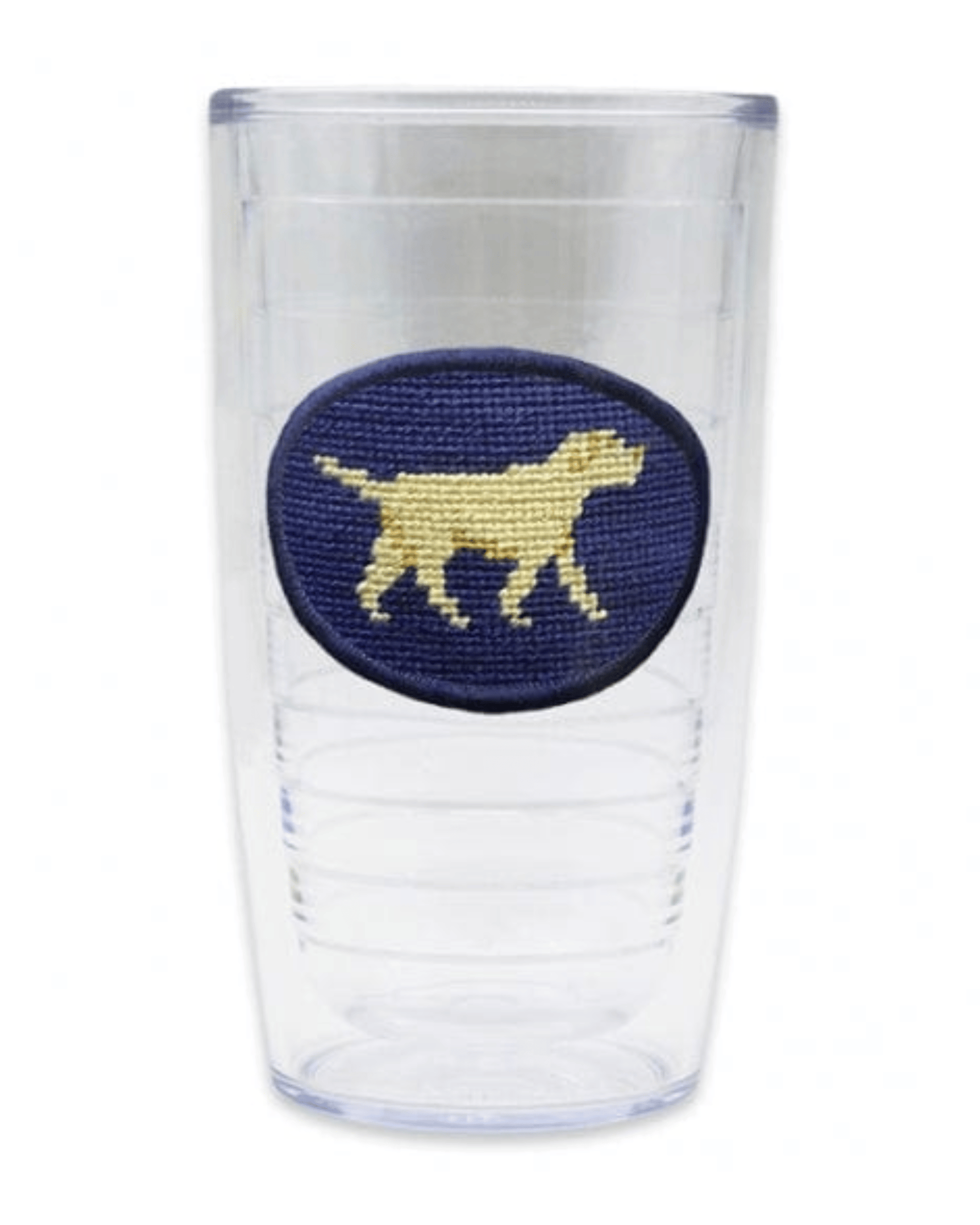 Smathers & Branson Drinkwear Yellow Lab Walking Needlepoint Tervis Tumbler