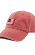 Smathers & Branson Hats American Flag Needlepoint Hat in Nantucket Red